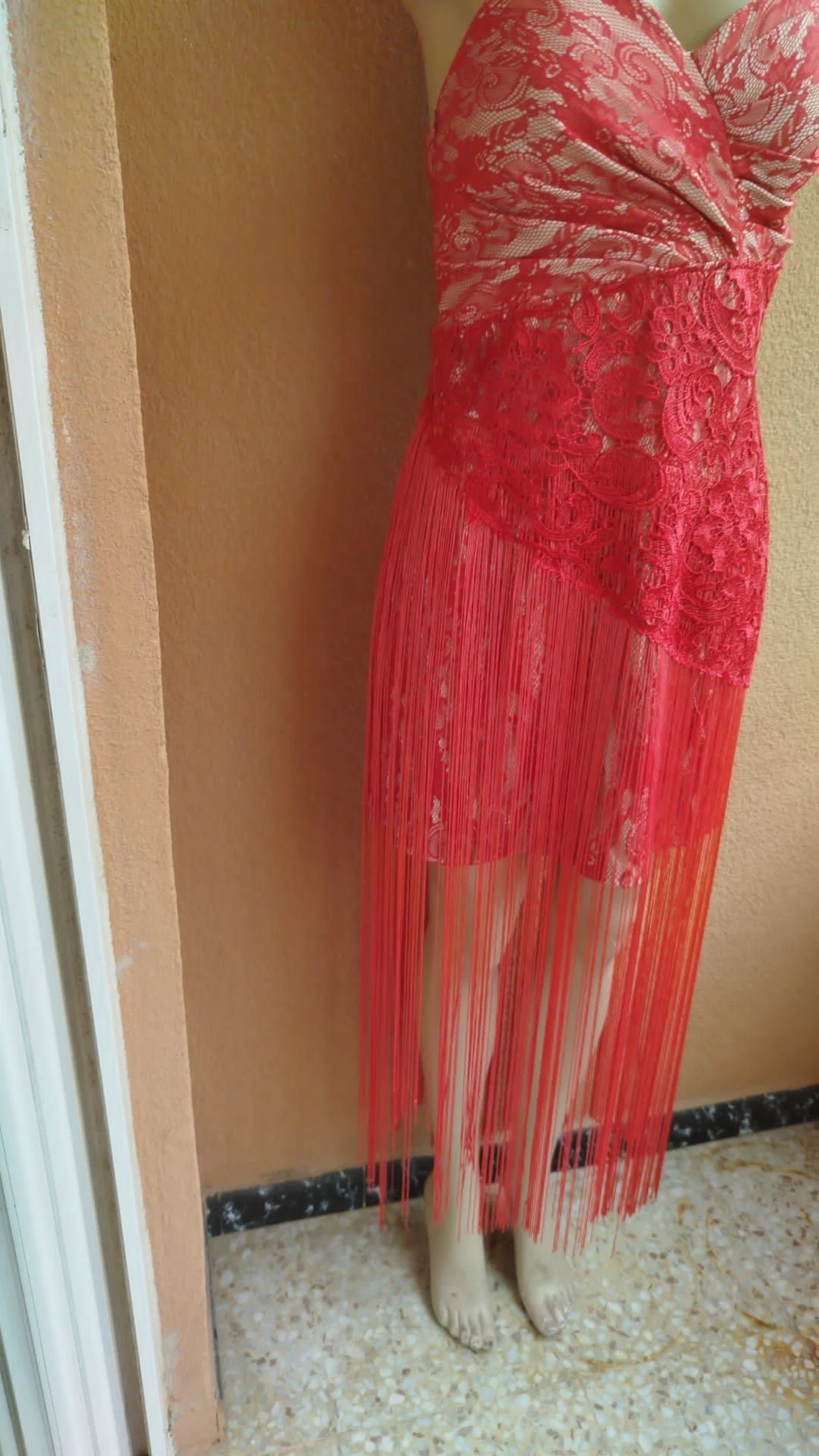 Vestido de renda com franjas tamanho GG marca l b collection 😍 – photo 3